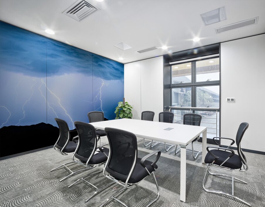 Electrical Static Equation Wall Printing