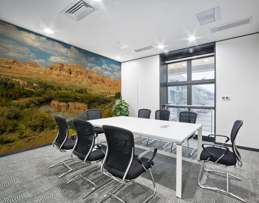 Red Rock Majesty Wind River Reflection Wall Printing