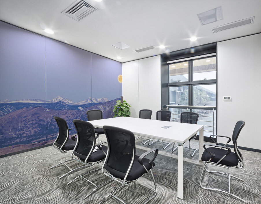 Moon Set Rocky Mountains Wall Printing