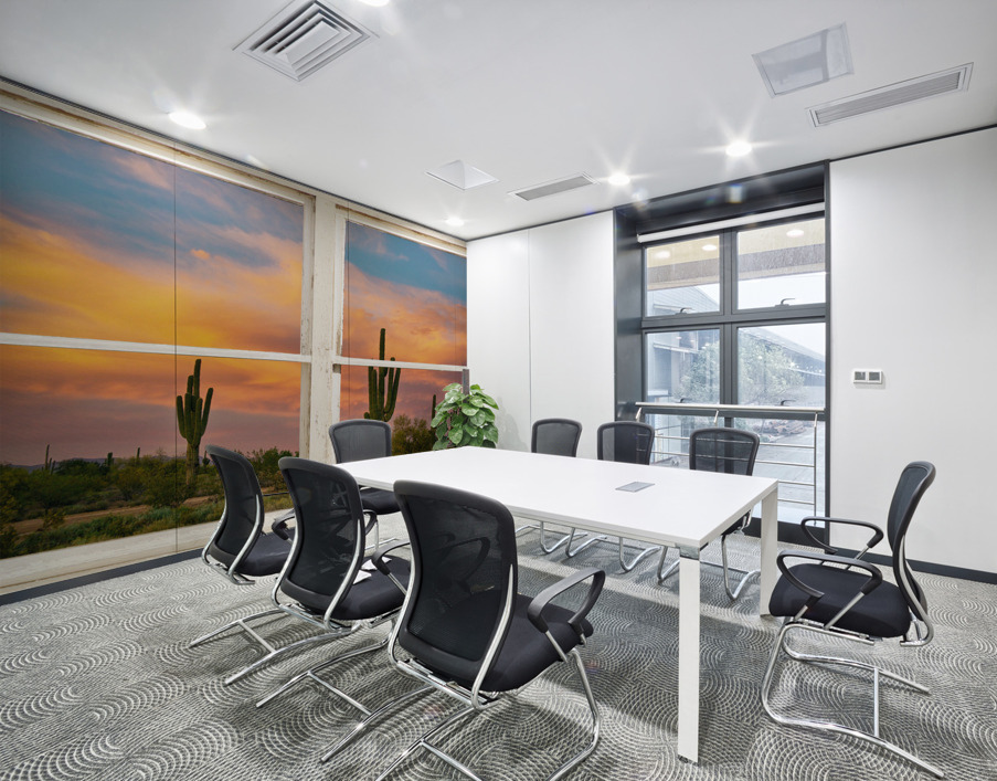 Colorful Southwest Desert Rustic Window View Wall Printing