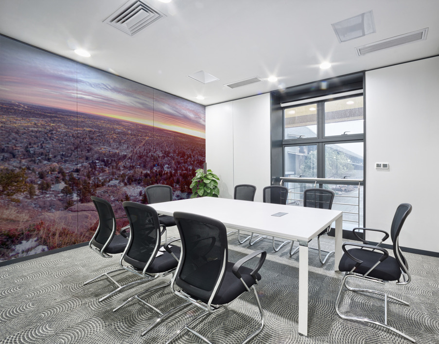 Boulder Colorado Colorful Dawn City Lights Wall Printing