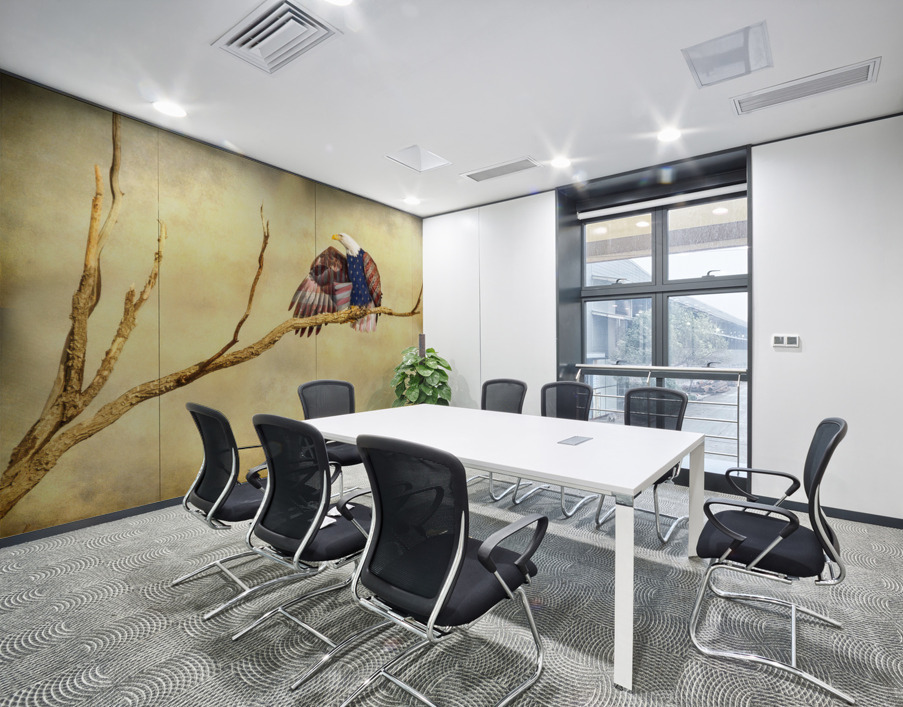 Patriotic Eagle with Stars and Stripes Wall Printing