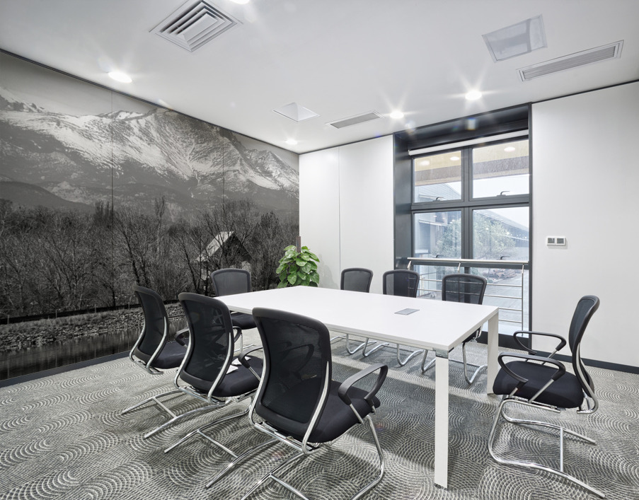 St Vrain Ponds Longs Peak View In Black and White Wall Printing