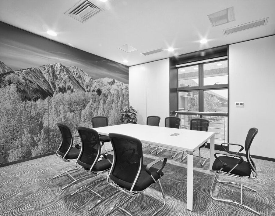 Colorado Rocky Mountain Autumn Beauty Black and White Wall Printing