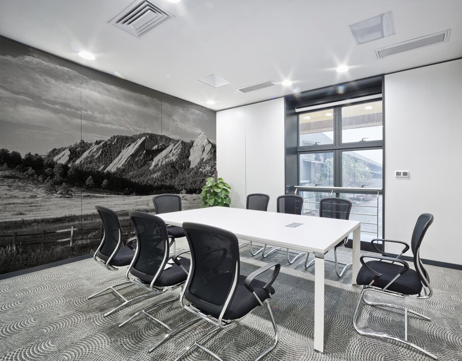 Flatirons from Chautauqua Park BW Wall Printing