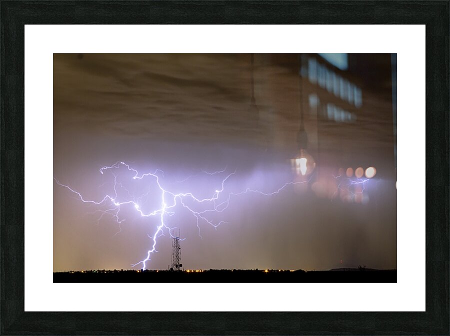 Electric Night Picture Frame print