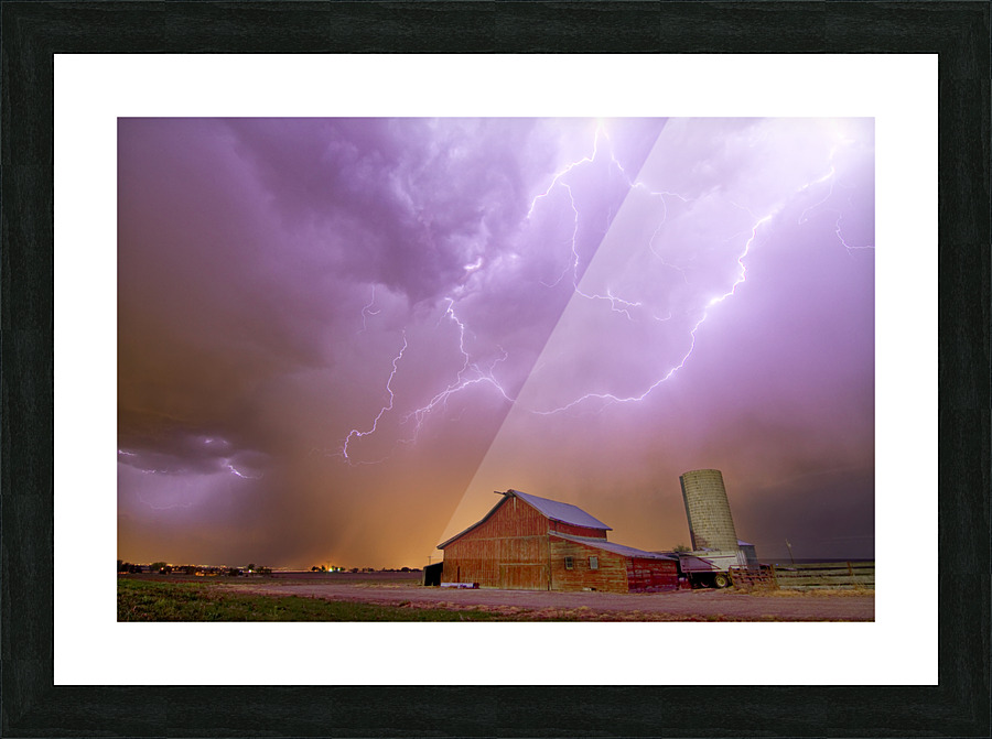 Red Barn Farm Beautiful Sight Picture Frame print