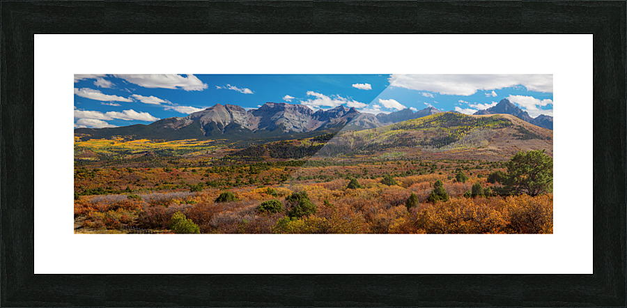 SW Autumn Colorado Rocky Mountains Panoramic  Impression encadrée