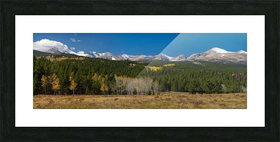 Indian Peaks Continental Divide Boulder Count  Framed Print Print