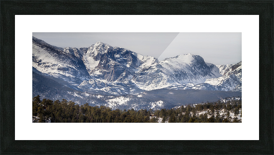 Ypsilon Mountain Fairchild Mountain Panorama  Impression encadrée