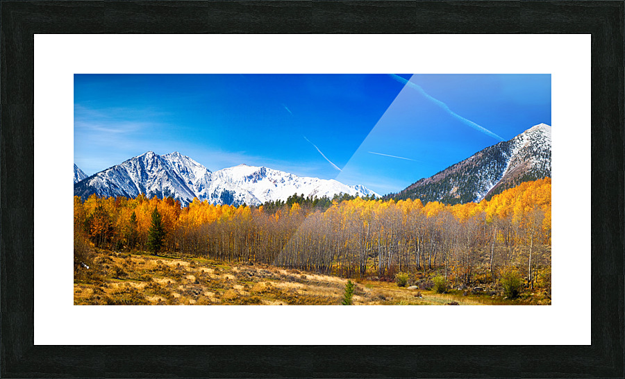 Colorado Rocky Mountain Independence Pass Fall Pano  Framed Print Print