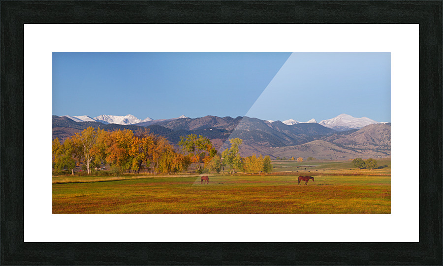 North Boulder County Front Range Panorama  Framed Print Print