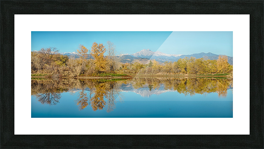 Autumn CO Twin Peaks Golden Ponds Reflections  Framed Print Print