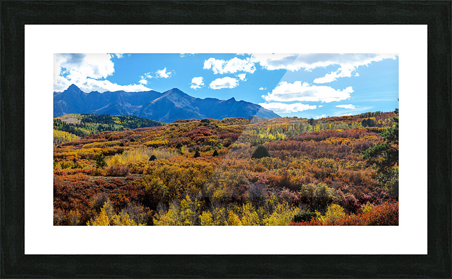 Colorado Painted Landscape Panorama PT2a  Impression encadrée