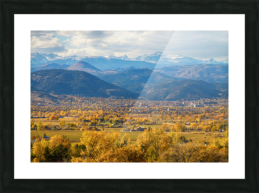 Boulder Colorado Autumn Scenic View Impression et Cadre photo