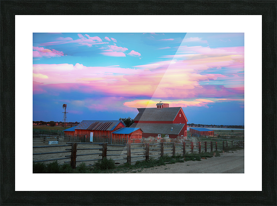 Ghost Horses Pastel Sky Timed Stack Impression et Cadre photo