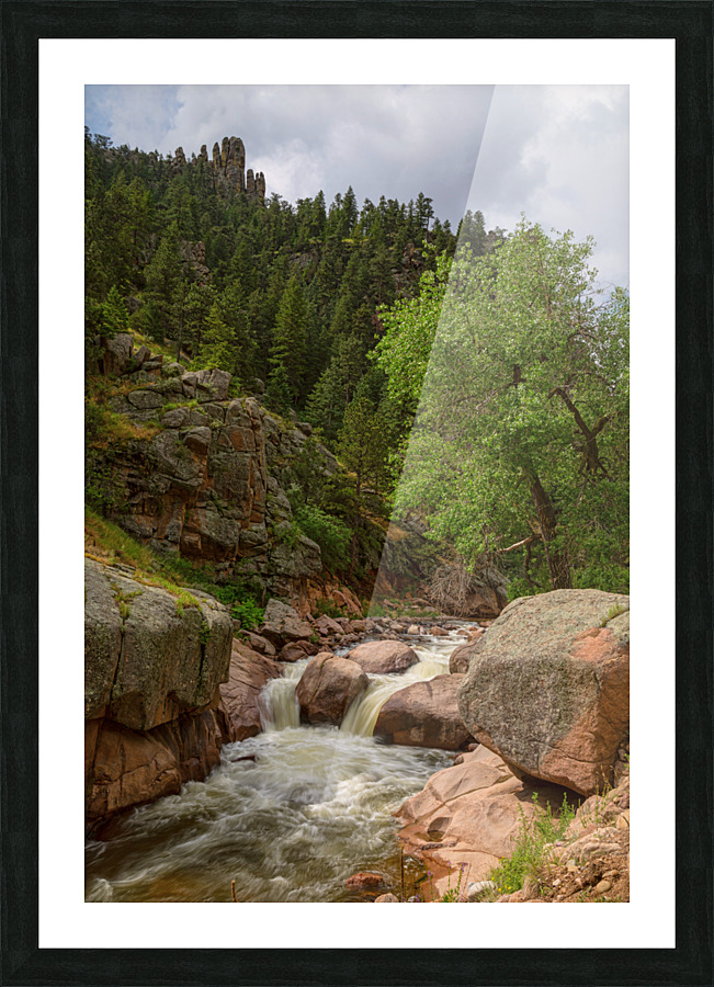 Getting Lost In A Canyon Creek Picture Frame print