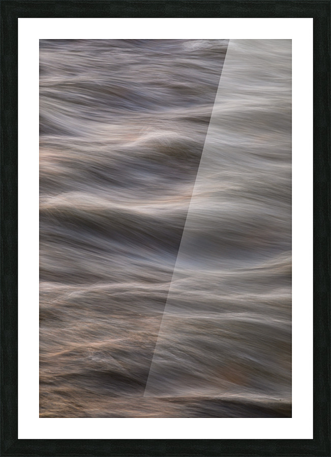 Flowing Creek Sunset Abstract Portrait Frame print