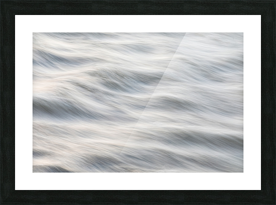 Silky Flowing River Abstract  Framed Print Print
