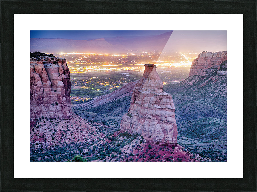 Colorado Independence Monument View To The Ci  Framed Print Print