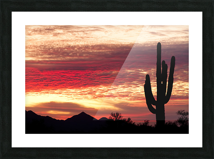 Tequila Sunrise Landscape Frame print