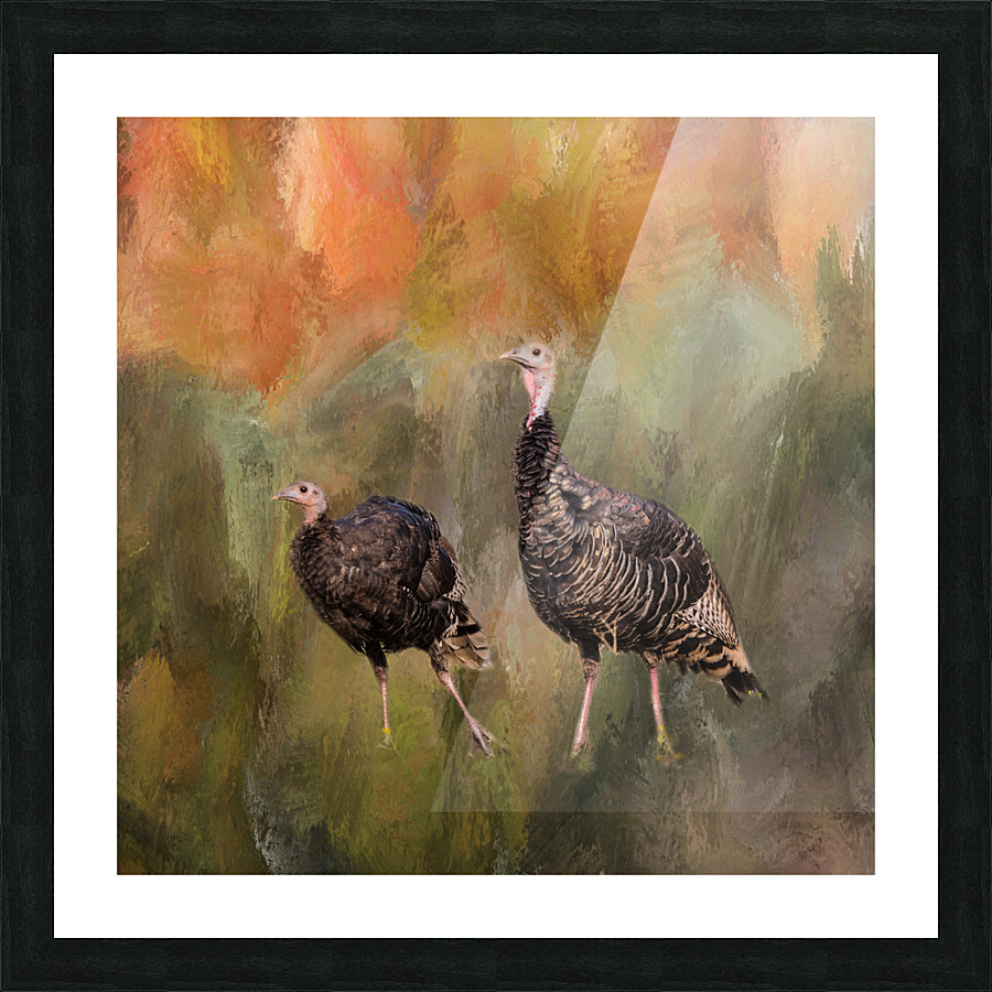 jive turkeys Frame print