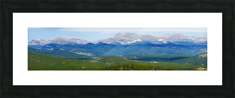 Colorado Continental Divide Panoramic Summer View  Impression encadrée