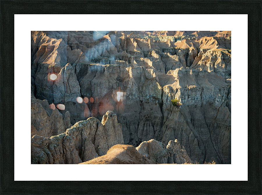 A Tapestry of Textures - Exploring the Badlands  Framed Print Print