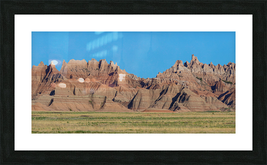 Breathtaking Panoramic Views - Badlands National Park from Conat  Framed Print Print