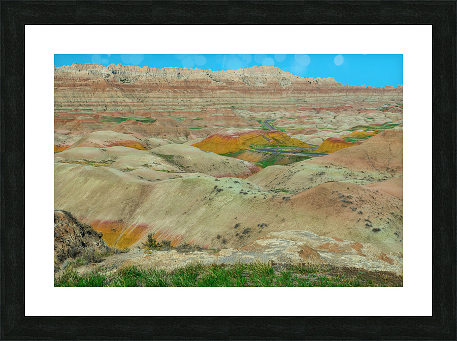 Discover the Vibrant Beauty of Badlands National Park SD  Framed Print Print