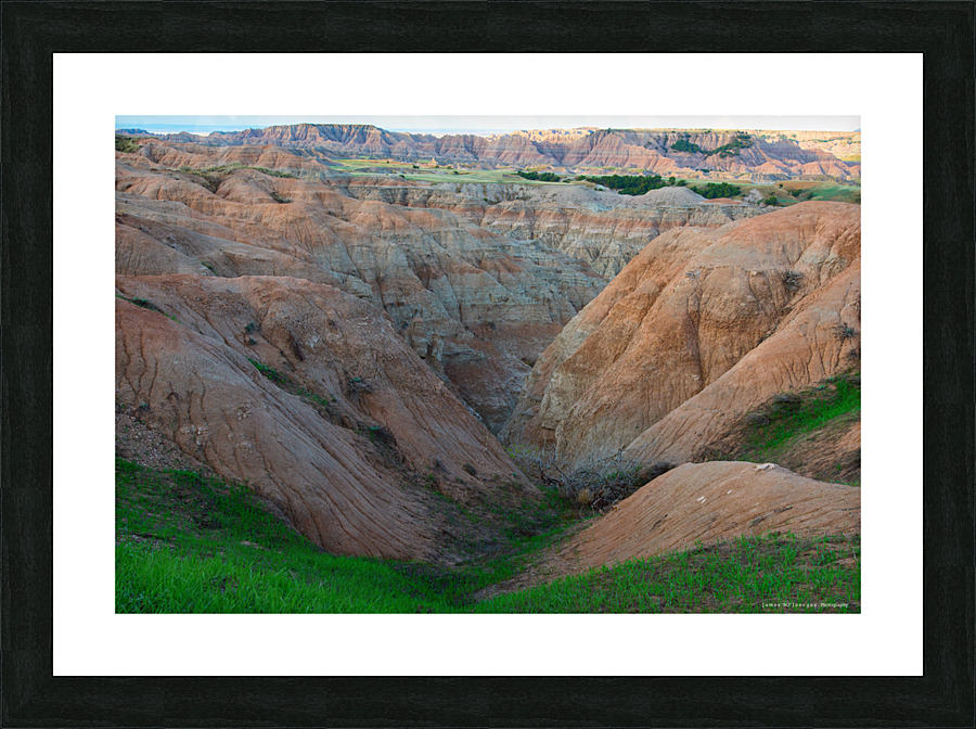 Captivating Badlands - A Nature Landscape Beckoning Exploration Picture Frame print