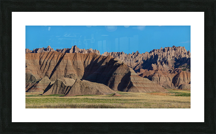 Breathtaking Panoramic Views - Badlands National Park  Framed Print Print