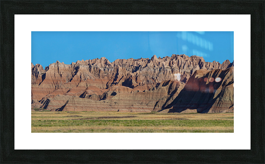 Breathtaking Panoramic Views - Badlands National Park    Framed Print Print