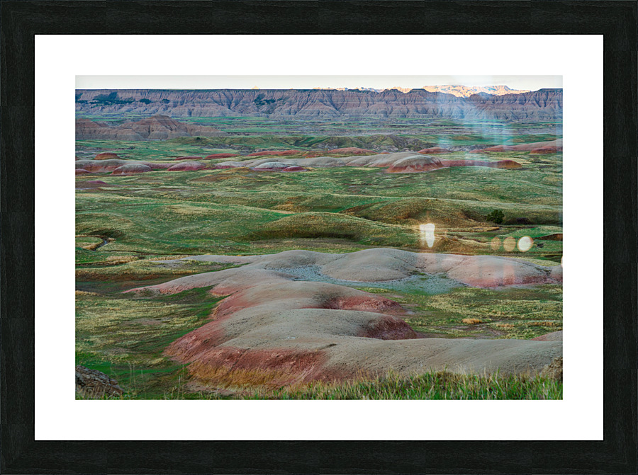 South Dakota Badlands Grasslands Embrace Majestic Canyon Buttes Frame print