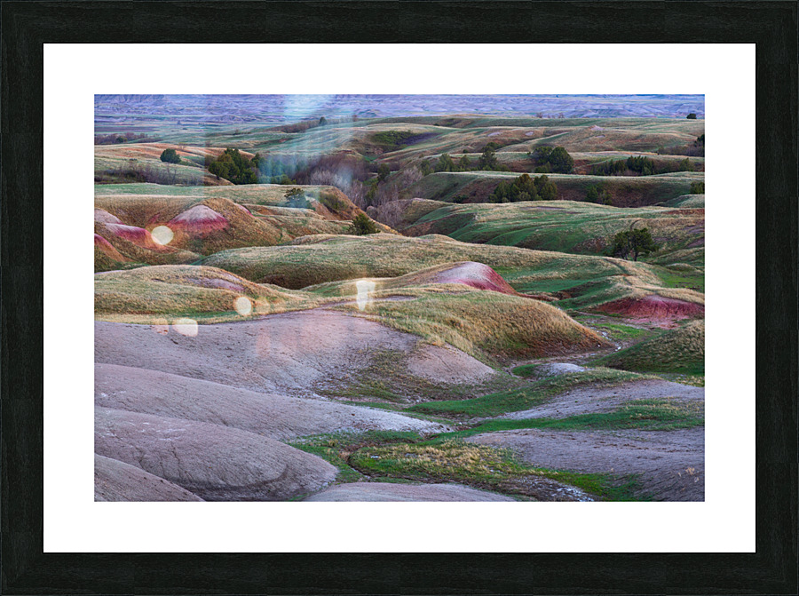 Colors of South Dakota Badlands Tuscany-Like Rolling Hills Frame print