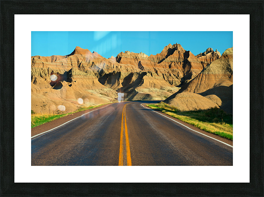 Majestic Badlands of South Dakota - A Scenic Drive of Natural Beauty Frame print