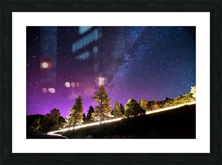 Starry Night Sky Astrophotography Colorado Rocky Mountains Frame print