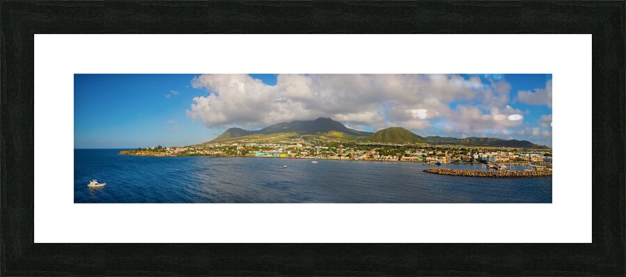 Beauty of the Caribbean island of St. Kitts  Impression encadrée