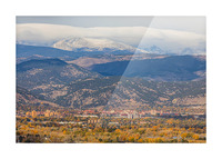 University of Colorado Boulder Autumn West View Picture Frame print