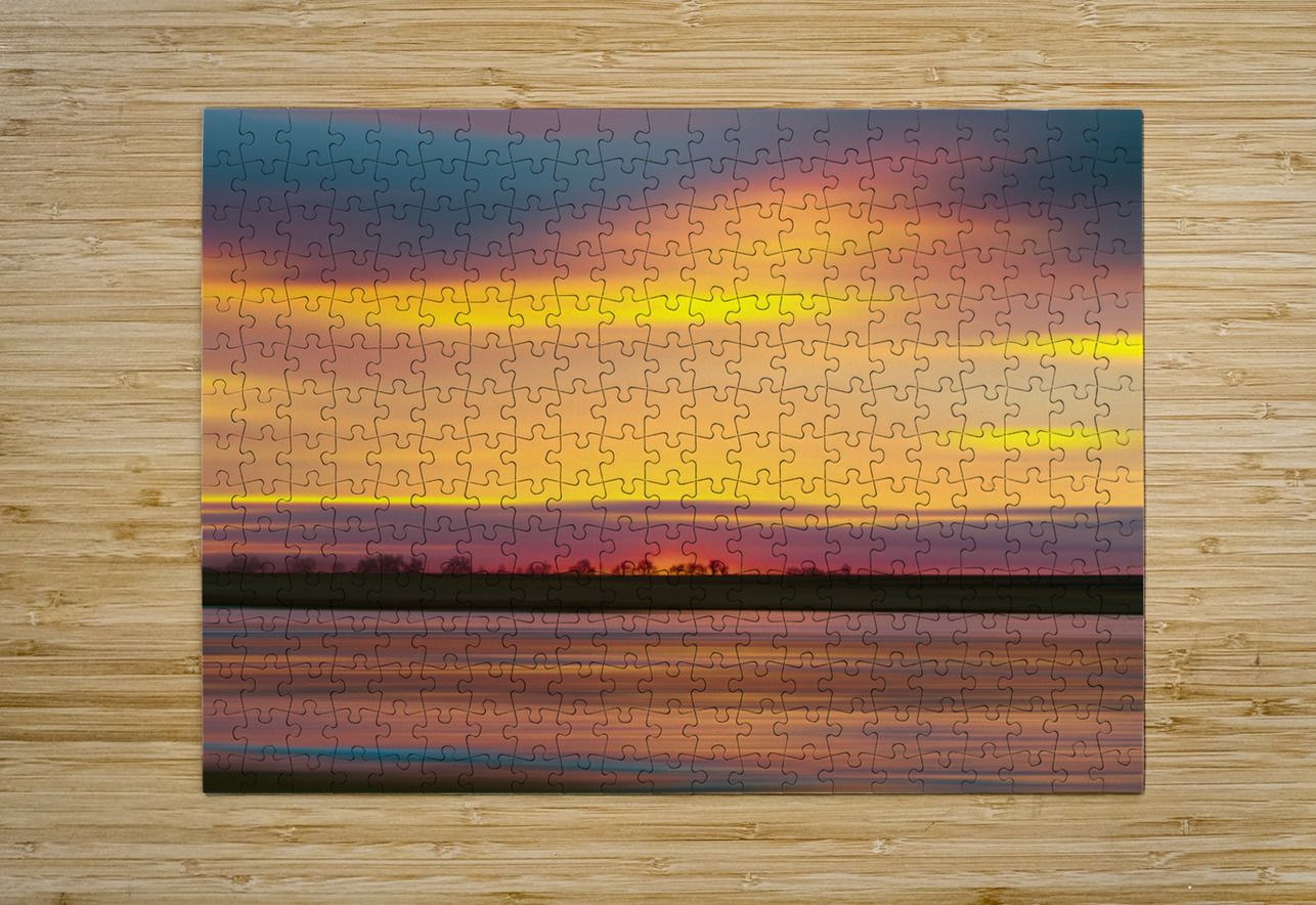 Colorful Tree Line Bo Insogna Puzzle printing