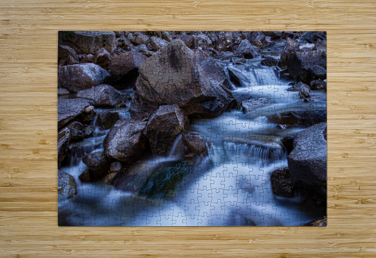 Water Falling On Boulder Creek Bo Insogna Puzzle printing