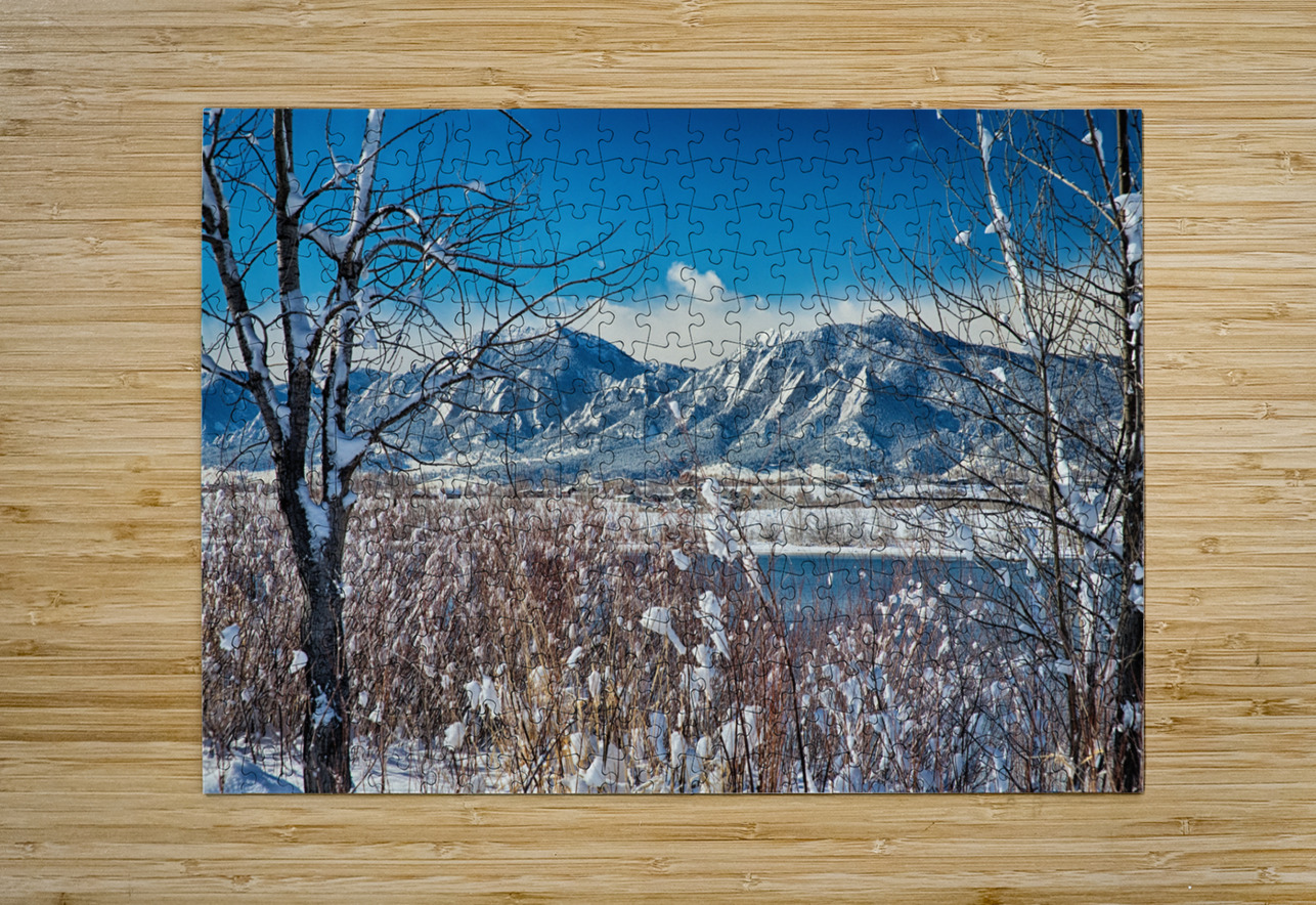 Boulder Colorado Winter Season Scenic View Bo Insogna Puzzle printing