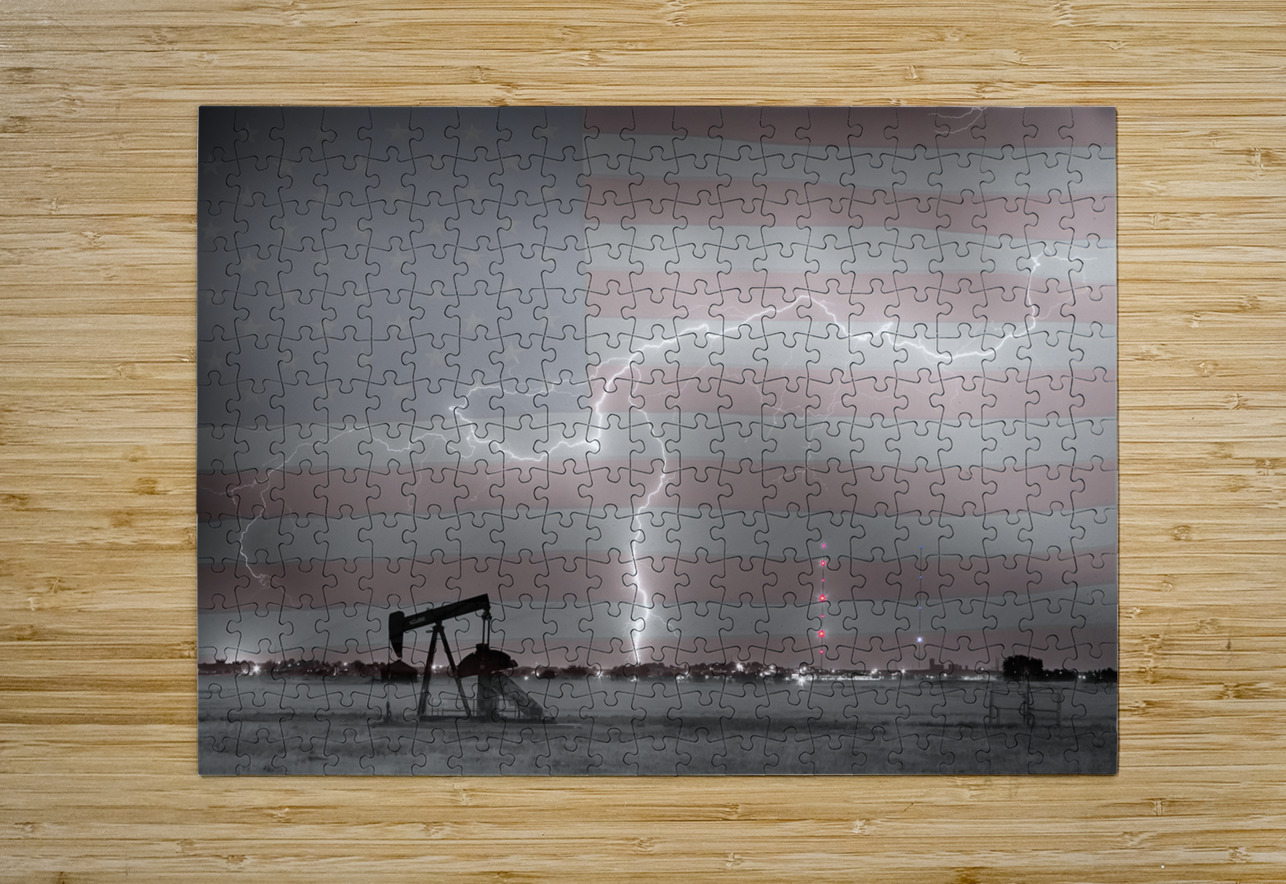 Crude Oil and Natural Gas Striking Across America BWSC HDR Bo Insogna Puzzle printing