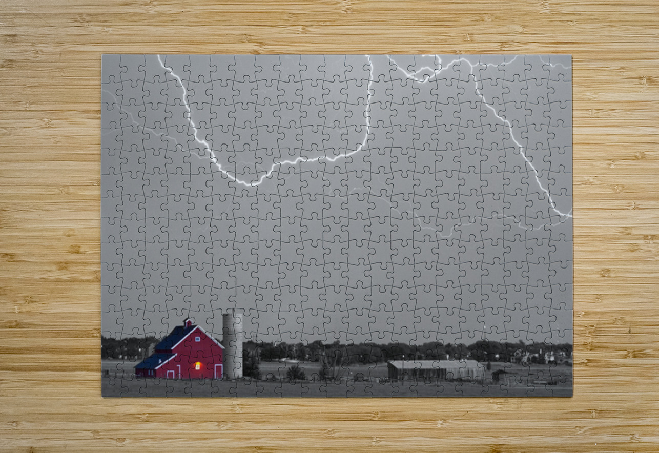 C2C Red Barn Lightning Rodeo BW SC Bo Insogna Puzzle printing
