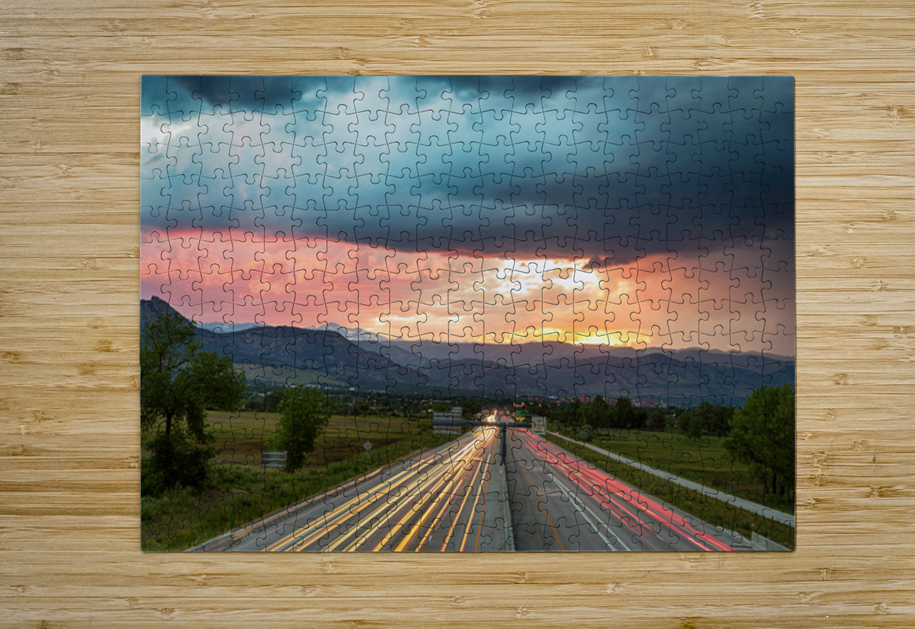 Highway 36 to Beautiful Boulder Colorado Bo Insogna Puzzle printing