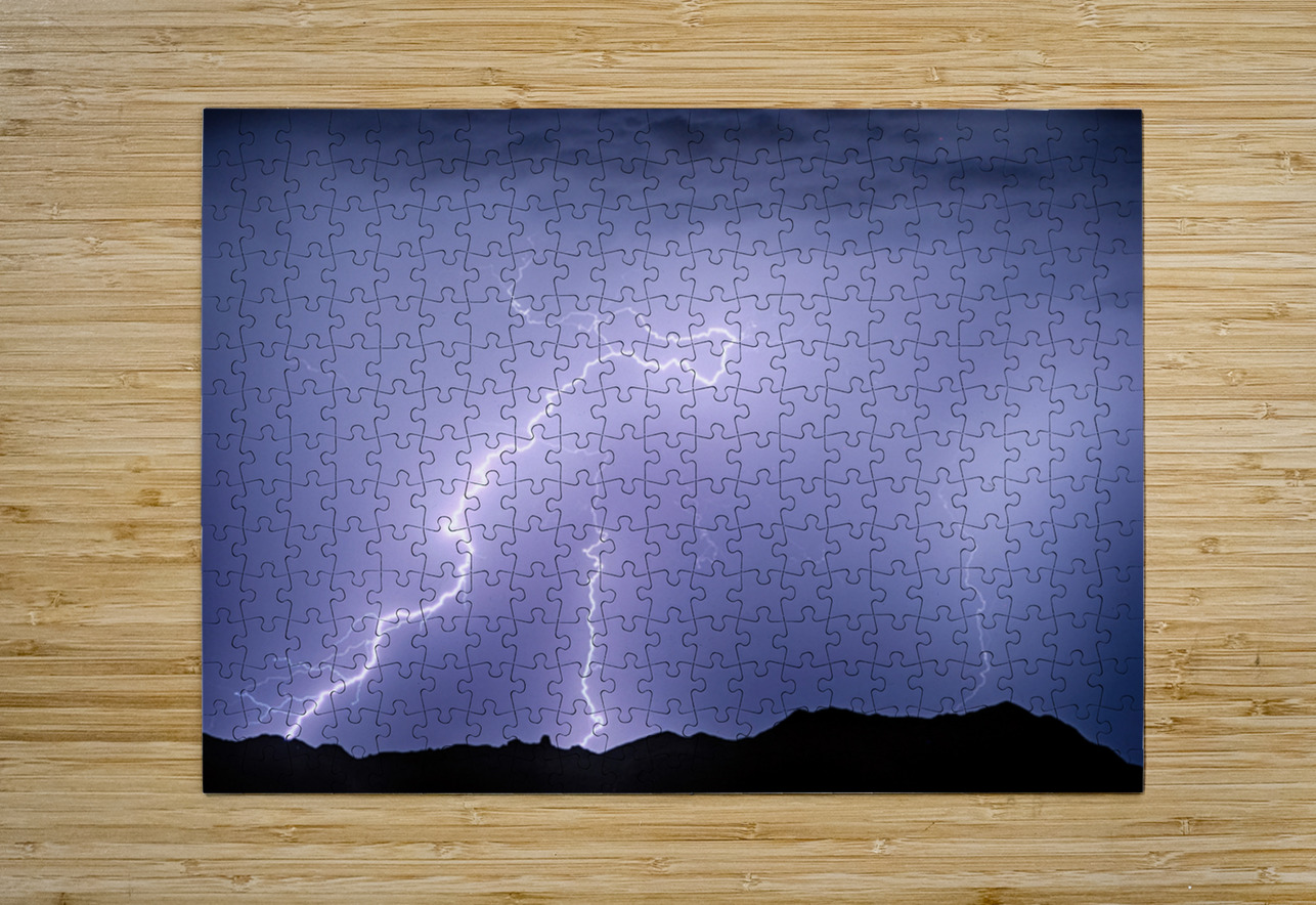 Arizona McDowell Mountains Electrical Discharge Bo Insogna Puzzle printing