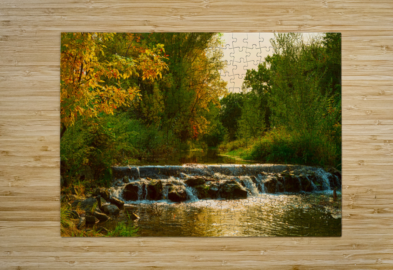 Beautiful Colorful Left Hand Creek Fall View Bo Insogna Puzzle printing