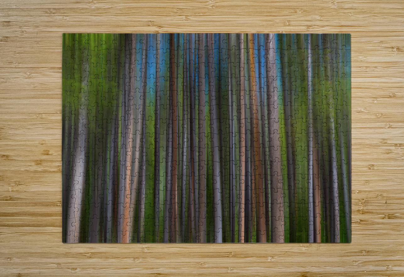 Colorful Forest Lines  Bo Insogna Puzzle printing