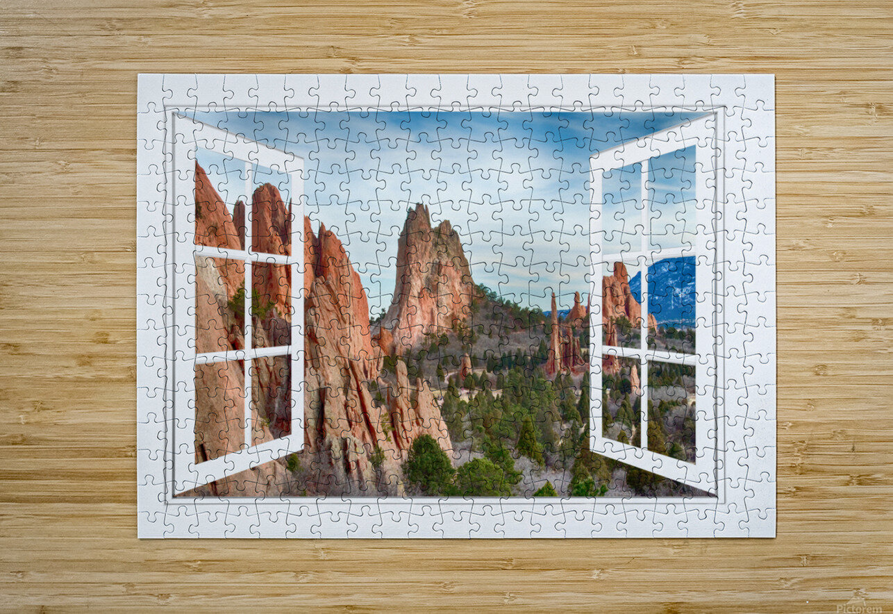 Garden of the Gods White Picture Open Window View Bo Insogna Puzzle printing