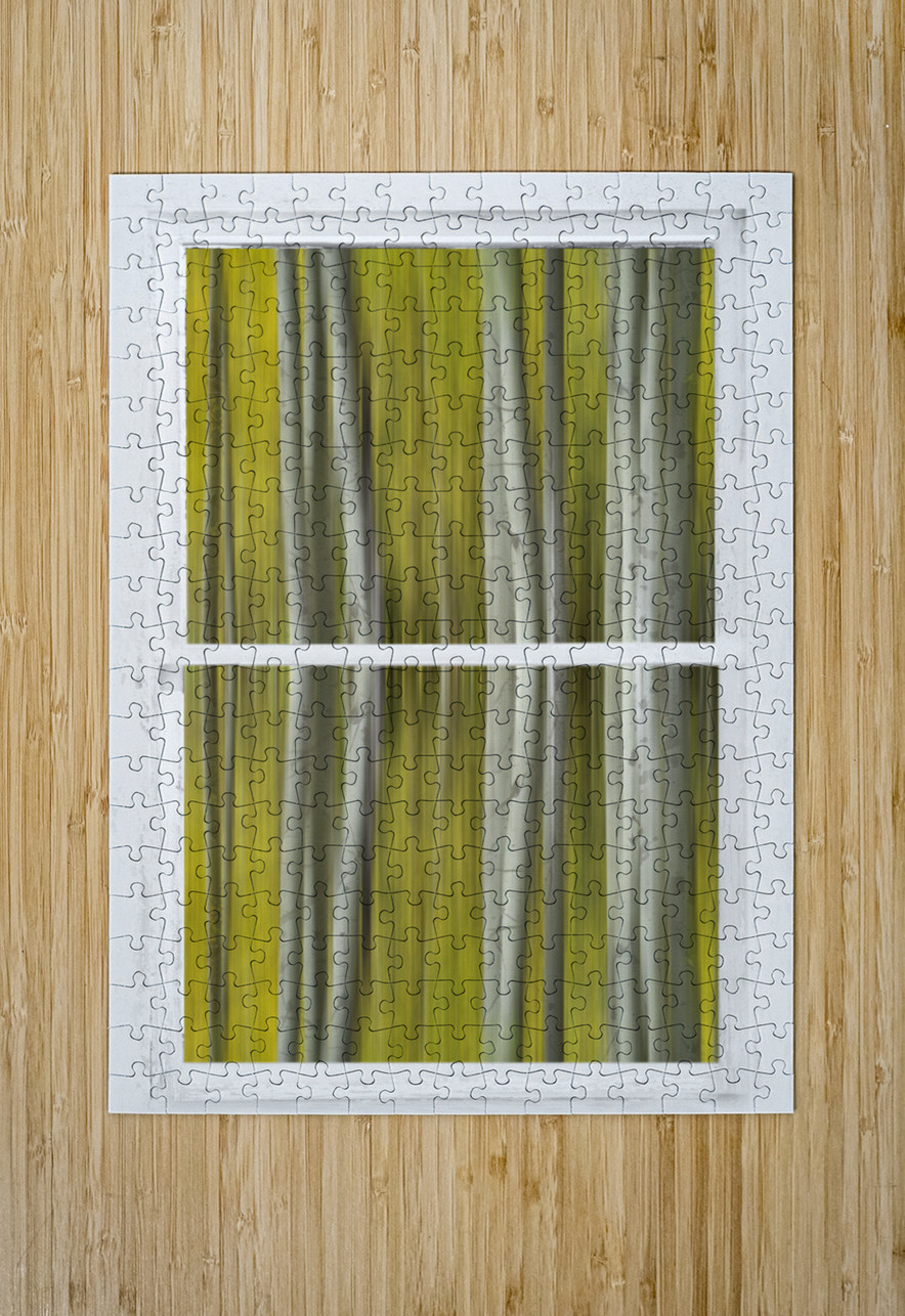 Surreal Dreamy Aspen Forest White Rustic Window Bo Insogna Puzzle printing